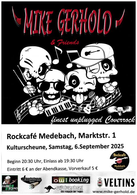 Veranstaltung: Mike Gerhold - Live Musik im Rockcafé Rockcafe Mike Gerhold 06092025